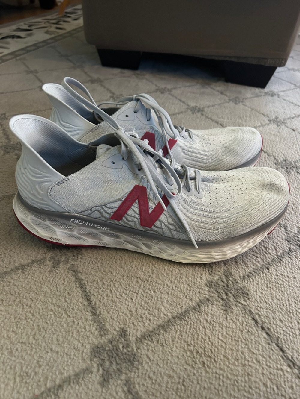 New Balance Mens Fresh Foam 1080v10 Summer Fog Crimson Running Shoes